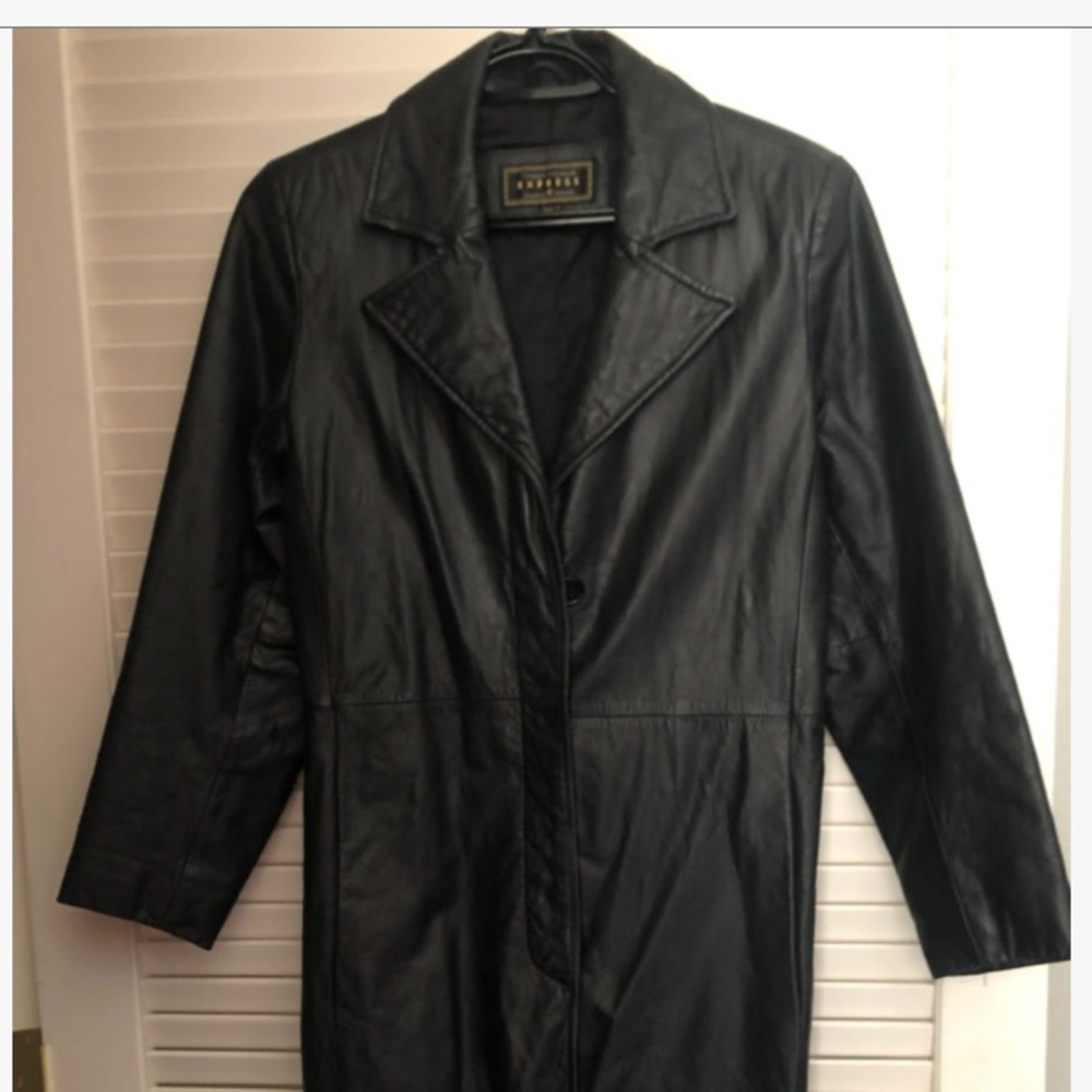 compagnie internationale express leather jacket